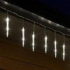 HOME KJL288 jégcsap fényfüzér, 3,5m hosszú, 288db hidegfehér SMD LED, 8db jégcsap/36db LED, hálózati adapter, kül- és beltéri kivitel