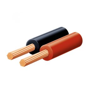 Hangszóróvezeték, piros-fekete, 0,15mm, 2m/tekercs Hangszóróvezeték, piros-fekete, 0,15mm, 2m/tekercs