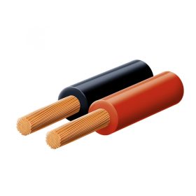   SAL KL 1,5-10X hangszóróvezeték, piros-fekete, 2C x (7x 27 x 0,10 mm), 0,1 mm-es elemi szálból, 10m