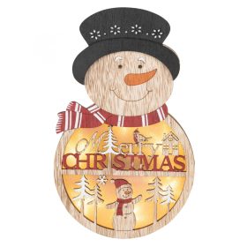 Home KLW 21 S ajtódísz, ablakdísz, fa, hóember forma, 4 db LED, lézervágott, kapcsolható   Home KLW 21 S ajtódísz, ablakdísz, fa, hóember forma, 4 db LED, lézervágott, kapcsolható