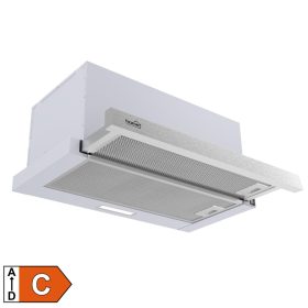 Home KPE 6044S konyhai páraelszívó TWISTER, két sebességfokozat, légszállítás: 440 m3/h, 105 W, rozsdamentes acél panel + szürke test   Home KPE 6044S konyhai páraelszívó TWISTER, két sebességfokozat, légszállítás: 440 m3/h, 105 W, rozsdamentes acél panel + szürke test