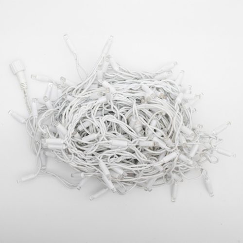 HOME KSFW200WH sorolható fényfüggöny, 4 méter, 200db hidegfehér LED, fehér vezeték, kül- és beltéri kivitel