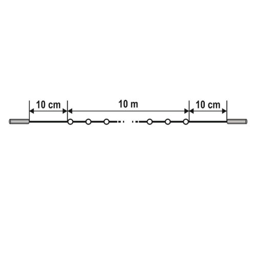 HOME KSIW100WW sorolható fényfüzér, 10 méter , 100db melegfehér LED, fehér vezeték, kül- és beltéri kivitel