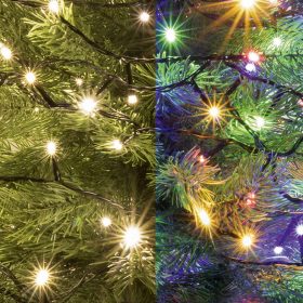   Home LED 102R/WW/M LED-es DUAL COLOR fényfüzér, 7 m / 100 db melegfehér és színes LED, táviránytó, 2 fényprogram, hálózati adapter, kül- és beltéri kivitel