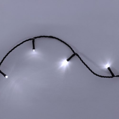 Home LED248WH LED fényfüzér, 240db hidegfehér LED, 23,9m hosszúságú, 8 program időzítővel, zöld vezeték, adapteres tápellátás, kül- és beltéri kivitel