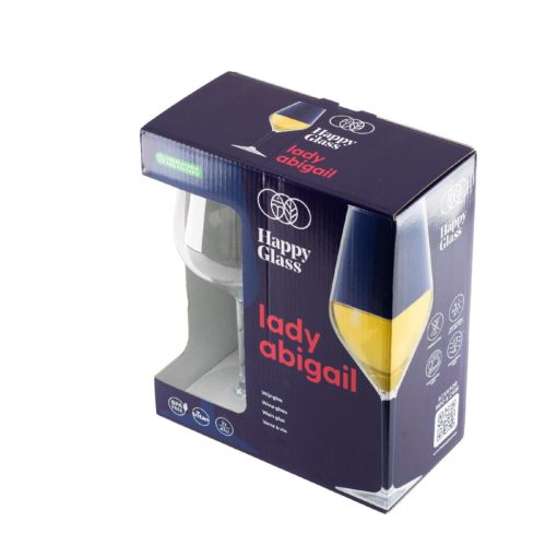 HappyGlass Lady Abigail törhetetlen borospohár, 47 cl, BPA mentes, élelmiszeripari minőség, 2 db / szett