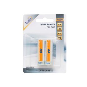 Home M 702AA tölthető akkumulátor, NiMH, AA, 700 mAh, 2 db   Home M 702AA tölthető akkumulátor, NiMH, AA, 700 mAh, 2 db
