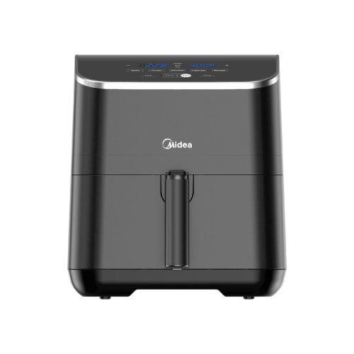MIDEA MAD55005APKH Air Fryer, forrólevegős fritőz, 4.6 l kosár, 5.7 l üst, 1500 W, 60 p időzítő, 200 °C hőmérséklet, lecsatolható sütőkosár