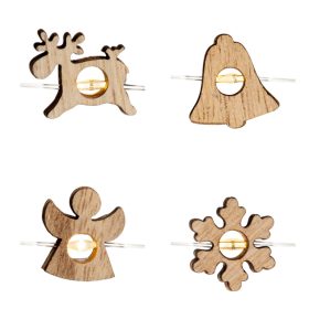 Home ML 23/WW micro LED-es fényfüzér, 1,9 m / 20 db melegfehér LED, rénszarvas, harang, angyal, hópehely fa figurákkal, átlátszó vezeték, elemes, beltéri kivitel   Home ML 23/WW micro LED-es fényfüzér, 1,9 m / 20 db melegfehér LED, rénszarvas, harang, angyal, hópehely fa figurákkal, átlátszó vezeték, elemes, beltéri kivitel