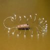 Home MLD 20/WW micro LED-es fényfüzér, 2 m / 20 db melegfehér micro LED, állófényű, átlátszó vezeték, gombelemes, dugó alakú elemtartó, beltéri kivitel