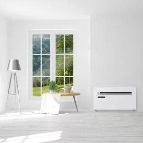HOME MONOBLOCK8 monoblokkos hűtő-fűtő klíma, 2,45 kW, 4 üzemmód, PTC kiegészítő fűtés, wifi, távirányító, LED kijelző