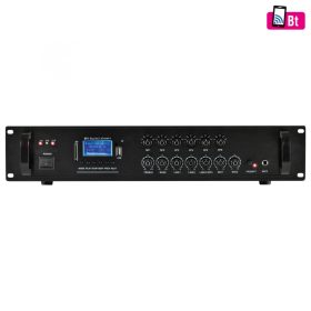 SAL MPA 240BT multimédiás keverő erősítő, 240 W, 6 csatorna, BT, FM rádió, USB/SD, EQ   SAL MPA 240BT multimédiás keverő erősítő, 240 W, 6 csatorna, BT, FM rádió, USB/SD, EQ