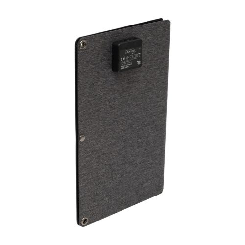 HOME MSC10W hordozható napelemes USB töltő, összecsukható, 10Watt, 2xUSB, LED töltésjelző, felakasztható, tartozék karabinerekkel