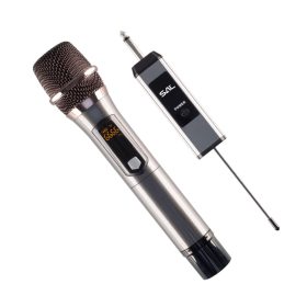 SAL MVN310 Professzionális vezeték nélküli mikrofon szett, kb.40m hatótávolság, fém mikrofon és fém vevőegység, automatikus párosítás, elem nélküli működés, tölthető, 16 UHF csatorna a zavarmentes vételért   SAL MVN310 Professzionális vezeték nélküli mikrofon szett, kb.40m hatótávolság, fém mikrofon és fém vevőegység, automatikus párosítás, elem nélküli működés, tölthető, 16 UHF csatorna a zavarmentes vételért