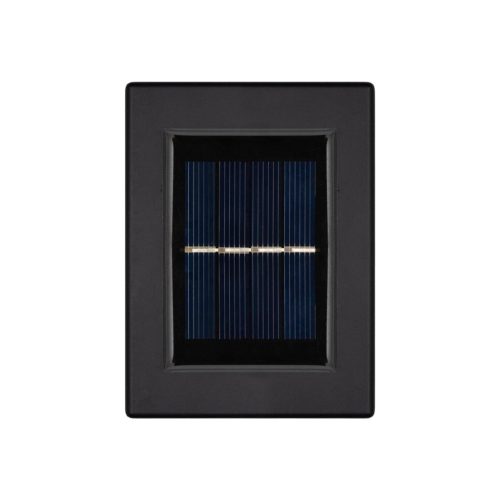 HOME MX658 napelemes falilámpa szett, 2db-os szett, 2db hidegfehér LED, cserélhető AA akkumulátor, fekete