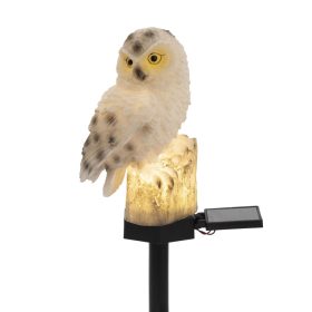 Home MX671B napelemes kerti lámpa, bagoly, 1 db melegfehér LED, akkumulátor, műgyanta, leszúrható   Home MX671B napelemes kerti lámpa, bagoly, 1 db melegfehér LED, akkumulátor, műgyanta, leszúrható