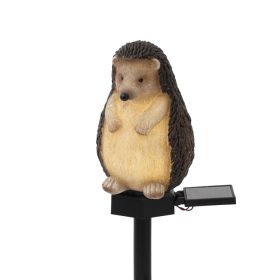 Home MX671S napelemes kerti lámpa, sün, 1 db melegfehér LED, akkumulátor, műgyanta, leszúrható   Home MX671S napelemes kerti lámpa, sün, 1 db melegfehér LED, akkumulátor, műgyanta, leszúrható