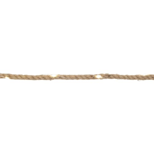 HOME MXROPE napelemes fényfüzér kötélen, 52 db melegfehér LED, 2 üzemmód, 5 méter hosszú, cserélhető akkumulátor