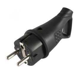 Home NGD 02 földelt dugvilla 45°-os kábelvezetéssel, kül- és beltéren is használható, max. 3680 W, fekete   Home NGD 02 földelt dugvilla 45°-os kábelvezetéssel, kül- és beltéren is használható, max. 3680 W, fekete