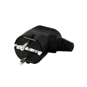 Home NPD 1/BK földelt dugvilla oldalsó kábelvezetéssel, rugalmas törésgátlóval, max. 3680 W, fekete   Home NPD 1/BK földelt dugvilla oldalsó kábelvezetéssel, rugalmas törésgátlóval, max. 3680 W, fekete