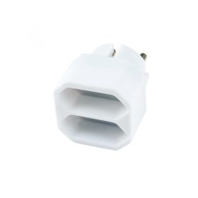 Home NV 1/WH hálózati elosztó, 2 EURO aljzat gyermekvédelemmel ellátva, 2x500W, fehér   Home NV 1/WH hálózati elosztó, 2 EURO aljzat gyermekvédelemmel ellátva, 2x500W, fehér