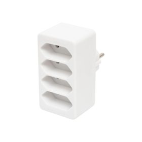 Home NV 24/WH hálózati elosztó, 4 EURO aljzat gyermekvédelemmel ellátva, max. 4 x 500 W, fehér   Home NV 24/WH hálózati elosztó, 4 EURO aljzat gyermekvédelemmel ellátva, max. 4 x 500 W, fehér