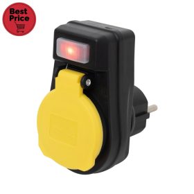 Home NVKO 1 hálózati aljzat, kapcsolós, kültéri, gyermekvédelemmel ellátva, IP44 védelem, max.3680W   Home NVKO 1 hálózati aljzat, kapcsolós, kültéri, gyermekvédelemmel ellátva, IP44 védelem, max.3680W