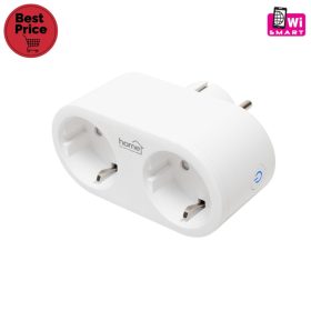  Home NVS 32 PRO SMART elosztó, SMART LIFE alkalmazással távolról vezérelhető, 2 db földelt aljzat gyermekvédelemmel, Wi-Fi 2,4 GHz 802.11 b/g/n