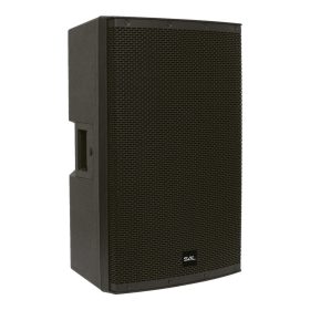  SAL PAP43BT professzionális hangdoboz, 38cm mélysugárzó, max. 1200 W, aktív zenekari hangdoboz, Bluetooth, MP3, USB, SD, multimédia lejátszó, digitális kijelző