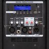 SAL PAP43BT professzionális hangdoboz, 38cm mélysugárzó, max. 1200 W, aktív zenekari hangdoboz, Bluetooth, MP3, USB, SD, multimédia lejátszó, digitális kijelző