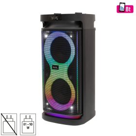 SAL PAR2100BT party hangdoboz, 80W, beépített akkumulátor és LED fénnyel, Bluetooth, AUX és mikrofon bemenetek, 2-utas, 3 hangszóró   SAL PAR2100BT party hangdoboz, 80W, beépített akkumulátor és LED fénnyel, Bluetooth, AUX és mikrofon bemenetek, 2-utas, 3 hangszóró
