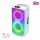 SAL PAR216WH party hangfal, 60 W, 2-utas bassz-reflex, 3 hangszóró, Bluetooth, MP3, digitális kijelző, LED fényeffekt, mikrofonnal