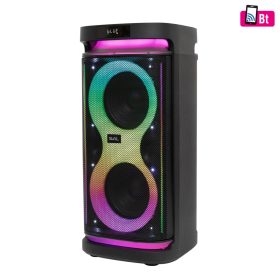 SAL PAR2400BT party hangdoboz, 160 Watt, beépített akkumulátor és LED fény, Bluetooth, USB/microSD zenelejátszás, gitár és mikrofon bemenetek, 2-utas, 3 hangszóró   SAL PAR2400BT party hangdoboz, 160 Watt, beépített akkumulátor és LED fény, Bluetooth, USB/microSD zenelejátszás, gitár és mikrofon bemenetek, 2-utas, 3 hangszóró