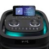 SAL PAR2400BT party hangdoboz, 160 Watt, beépített akkumulátor és LED fény, Bluetooth, USB/microSD zenelejátszás, gitár és mikrofon bemenetek, 2-utas, 3 hangszóró