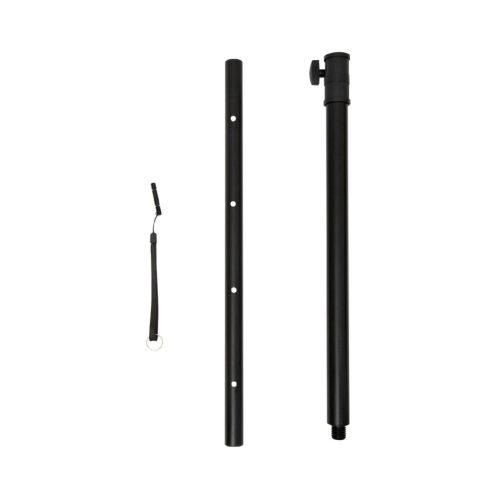 SAL PAS10W43S professzionális oszlopsugárzó hangrendszer, max. 800 W, 25cm mélysugárzó, 4x3” szélessávú satellit hangszóró, aktív zenekari hangdoboz, Bluetooth, fém állvány