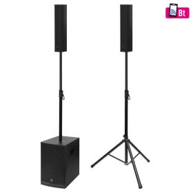 SAL PAS12W243S sztereó professzionális oszlopsugárzó hangrendszer, 800 W, Bluetooth TWS, 9db hangsugárzó, színes képernyő, állvány, DSP hangprocesszor   SAL PAS12W243S sztereó professzionális oszlopsugárzó hangrendszer, 800 W, Bluetooth TWS, 9db hangsugárzó, színes képernyő, állvány, DSP hangprocesszor