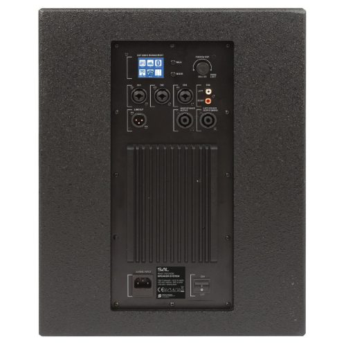 SAL PAS12W243S sztereó professzionális oszlopsugárzó hangrendszer, 800 W, Bluetooth TWS, 9db hangsugárzó, színes képernyő, állvány, DSP hangprocesszor