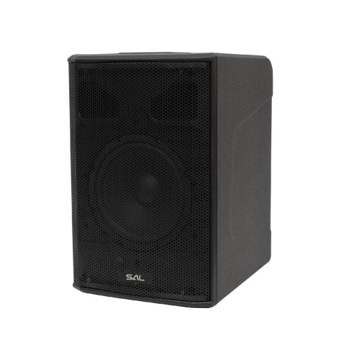 SAL PAS8W42S professzionális oszlopsugárzó hangrendszer, max. 600 W, 20cm mélysugárzó, 4x2” szélessávú szatellit hangszóró, aktív zenekari hangdoboz, Bluetooth, állvány