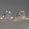 Home RLS10WH LED-es szalag mintákkal, ezüst színű szalag, 8 funkció, 100db hidegfehér LED, 10m hosszú, 5cm széles, elemes tápellátás, beltéri kivitel