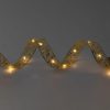 Home RLS10WW LED-es szalag mintákkal, arany színű szalag, 8 funkció, 100db melegfehér LED, 10m hosszú, 5cm széles, elemes tápellátás, beltéri kivitel