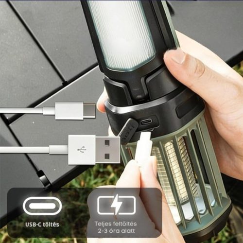 RoosCamp ROOSZAPPER RoosZapper UV szúnyogírtó + kempinglámpa, LED panel, 3000mAh akkumulátor, IPX4, összecsukható