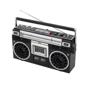   SAL RRT BROOKLYN sztereó kazettás rádiós magnó, Bluetooth, USB, microSD, MP3, felvétel, 4-sávos rádió, multimédia