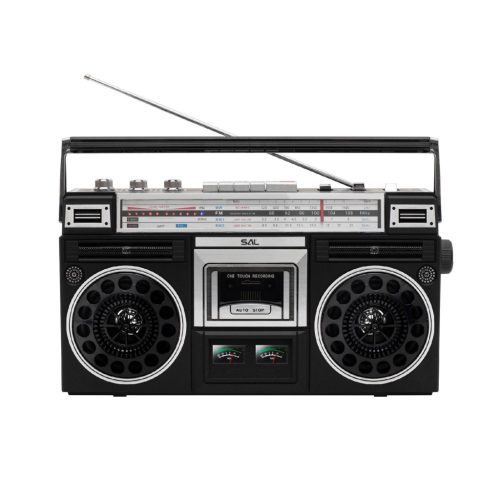 SAL RRT BROOKLYN sztereó kazettás rádiós magnó, Bluetooth, USB, microSD, MP3, felvétel, 4-sávos rádió, multimédia