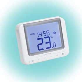 SALUS RT520 vezetékes szobatermosztát, Opentherm csatlakozó, kontaktus kimenet, LCD, PIN kód, szerviz figyelmeztető, 5 - 32,5 °C   SALUS RT520 vezetékes szobatermosztát, Opentherm csatlakozó, kontaktus kimenet, LCD, PIN kód, szerviz figyelmeztető, 5 - 32,5 °C
