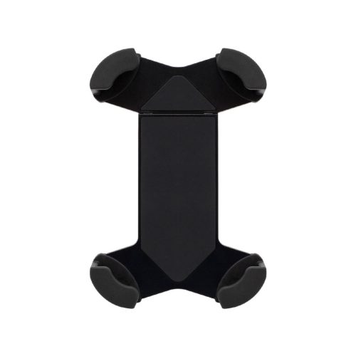 SAL SA065 kerékpáros, rolleres mobiltartó, masszív tartóbilincs, biztonsági retesz, védett sarokelemek, gumi és szilikonbetétek, 18 - 45 mm kormányátmérőre