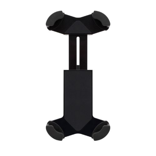 SAL SA065 kerékpáros, rolleres mobiltartó, masszív tartóbilincs, biztonsági retesz, védett sarokelemek, gumi és szilikonbetétek, 18 - 45 mm kormányátmérőre