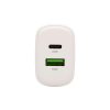 HOME SA20PPS USB hálózati gyorstöltő, 20 Watt, 2in1: USB-A + USB-C aljzat, QC + PD + PPS gyorstöltés, GaN technológia