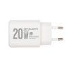 HOME SA20PPS USB hálózati gyorstöltő, 20 Watt, 2in1: USB-A + USB-C aljzat, QC + PD + PPS gyorstöltés, GaN technológia