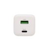 HOME SA65PPS USB hálózati szupergyors töltő, 65Watt, 2in1: USB-A + USB-C aljzat, QC + PD + PPS gyorstöltés, GaN technológia