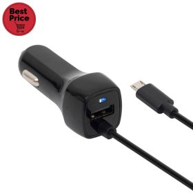 SAL SAU 24MU autós USB töltő 2in1, 2 készülék, USB, microUSB, 2,4 A összesen   SAL SAU 24MU autós USB töltő 2in1, 2 készülék, USB, microUSB, 2,4 A összesen
